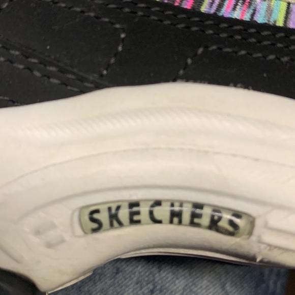 Skechers D’lites Women’s Size 7.5 Black Memory Foam Comfort Sneakers - Picture 10 of 11